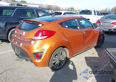 2016 Hyundai Veloster Turbo из США, поврежденный, VIN KMHTC6AE5GU292907